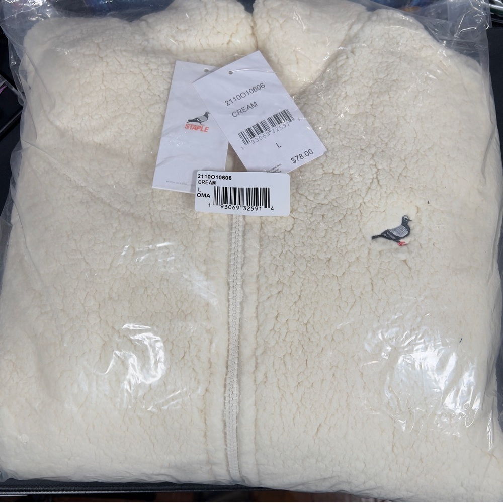 Staple Zip Up Fleece Sweater | New | Large (men)
